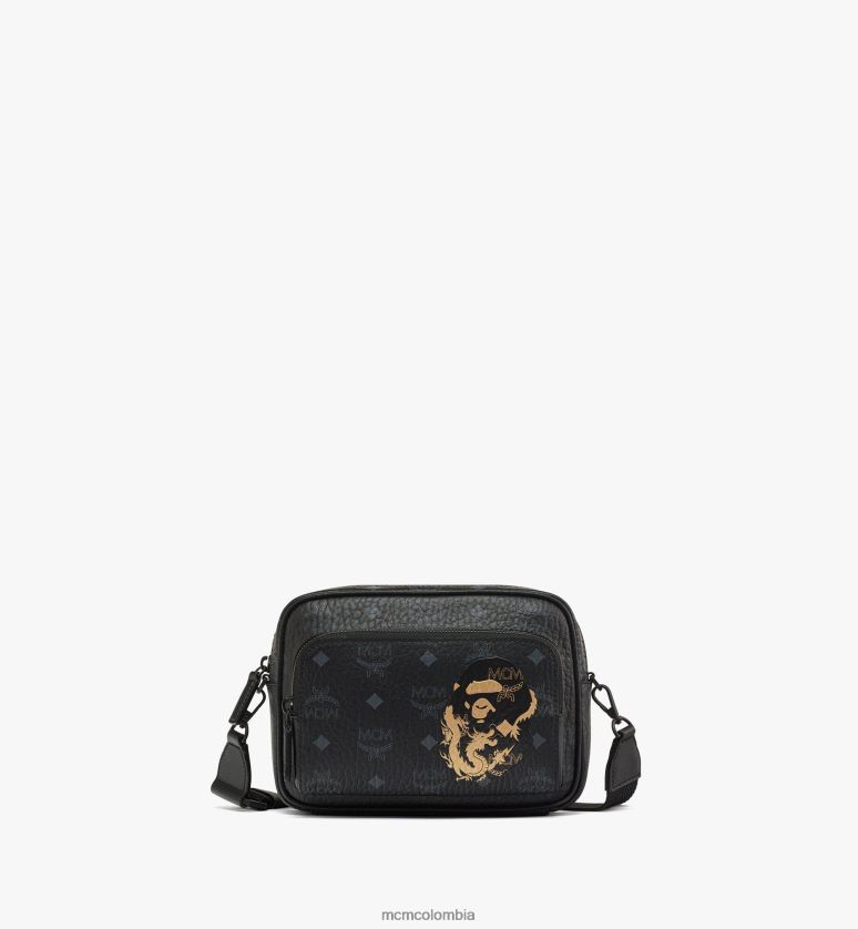 mujer negro bape are crossbody en visetos ASD34103 MCM bolsas