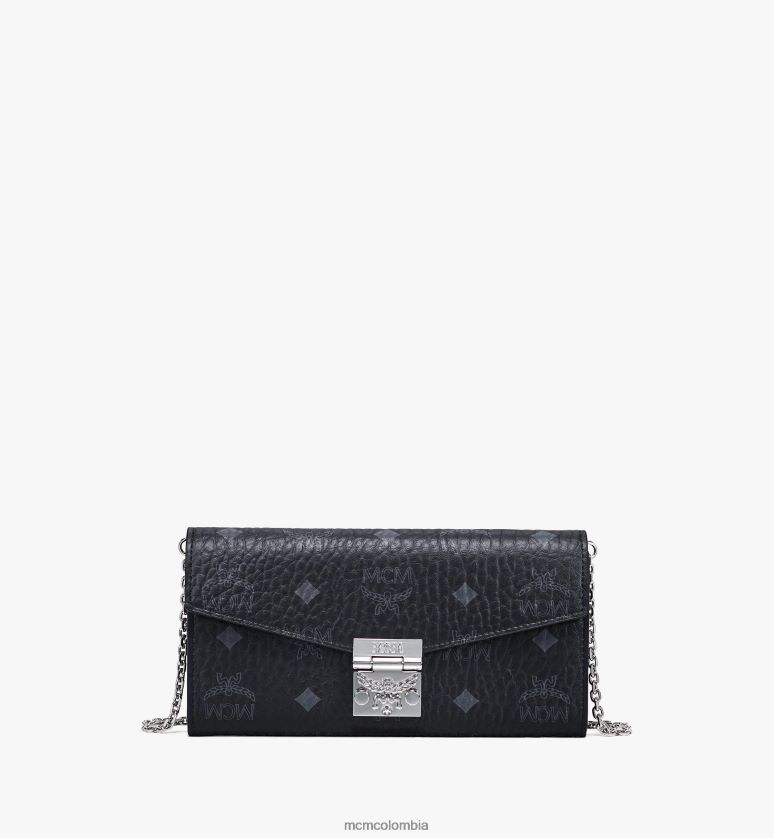 mujer negro cartera cruzada tracy en visetos ASD34431 MCM bolsas