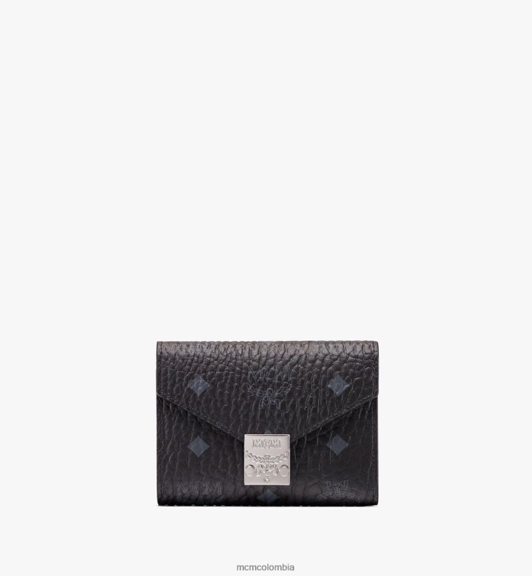 mujer negro cartera triple tracy de visetos ASD34347 MCM bolsas