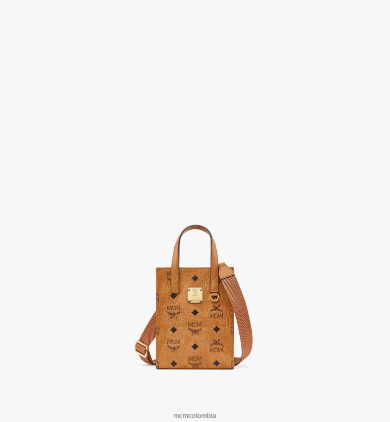 mujer coñac son tote en visetos ASD34209 MCM bolsas